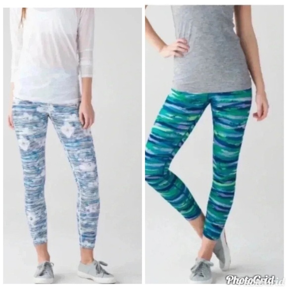 Lululemon two workout leggings BUNDLE  size 2
